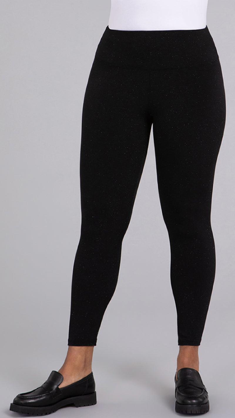 Nu Yoke Legging-Black Sparkle (Sale)