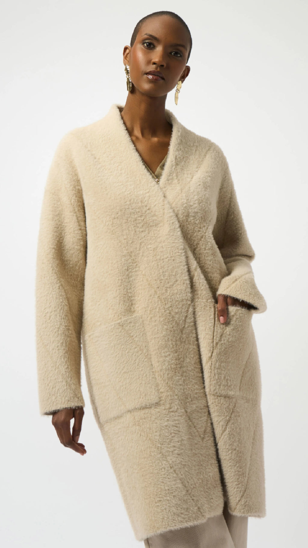 Joseph Ribkoff Feather Yarn Coat (-30% at checkout)