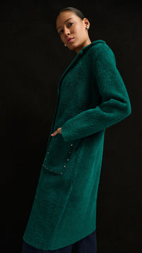 Joseph Ribkoff Studded Sweater Coat