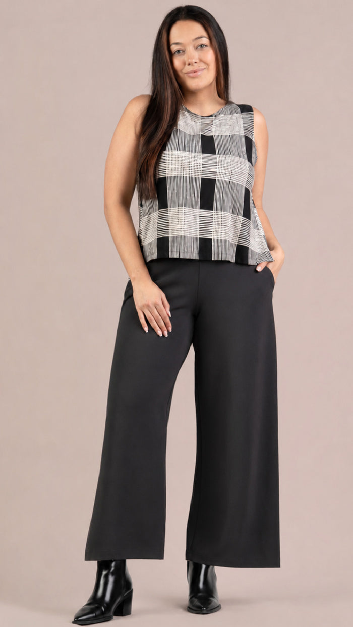 Nu Flared Shell-Cashew Plaid