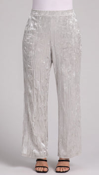 Straight Leg Pant, Crinkle Velvet (Sale)