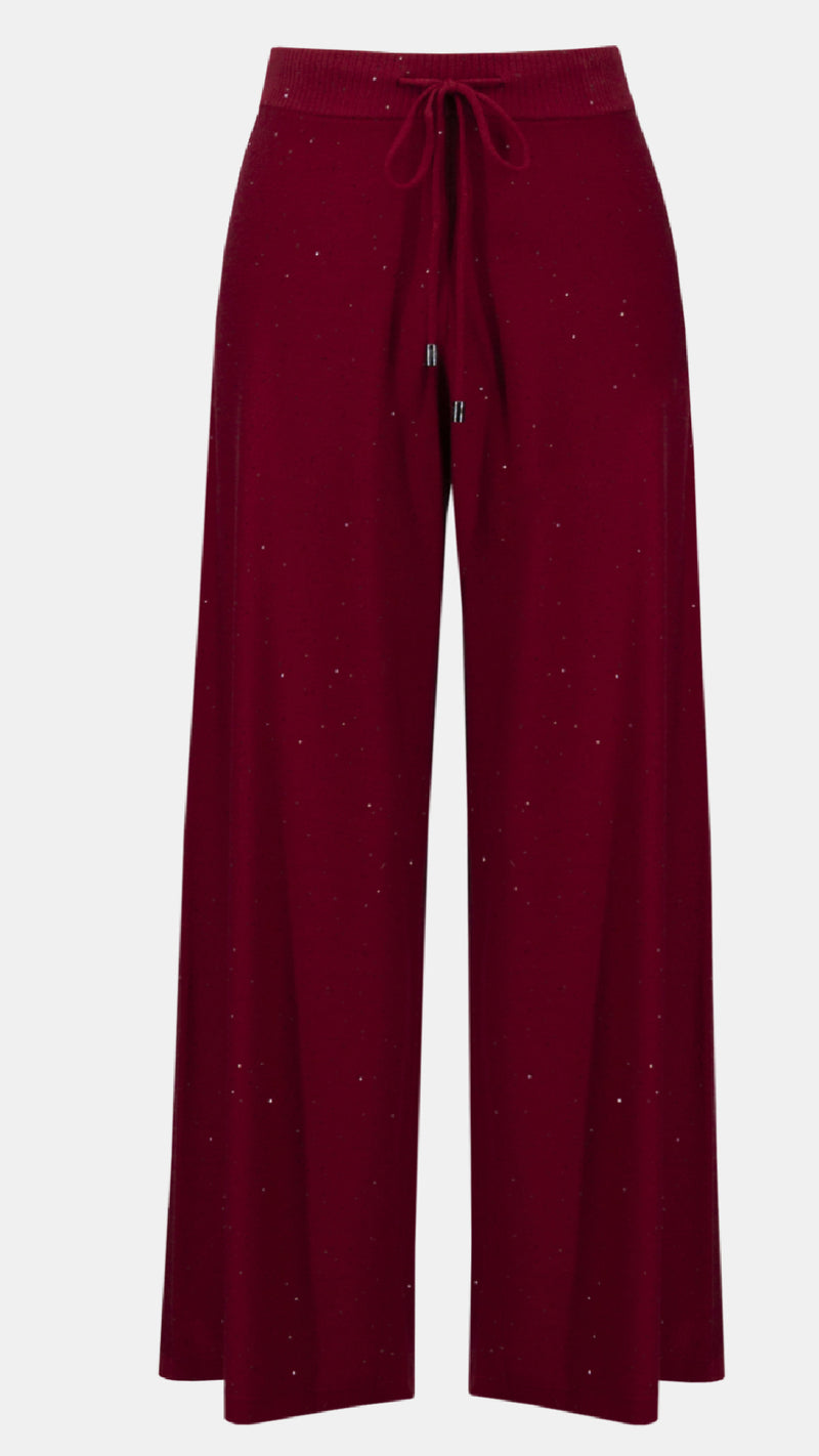 Joseph Ribkoff Sequinned Sweater Knit Culotte Pants