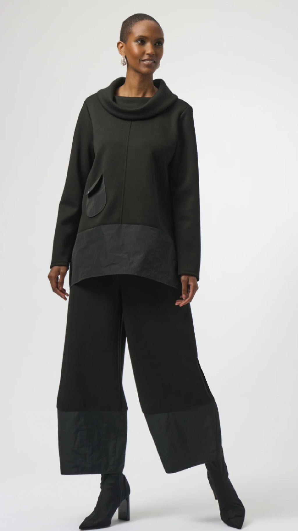 Joseph Ribkoff Scuba Jersey and Memory Trapeze Tunic and Balloon Pants