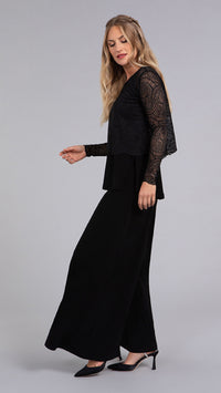 Lace Go To Cropped T, Long Sleeve