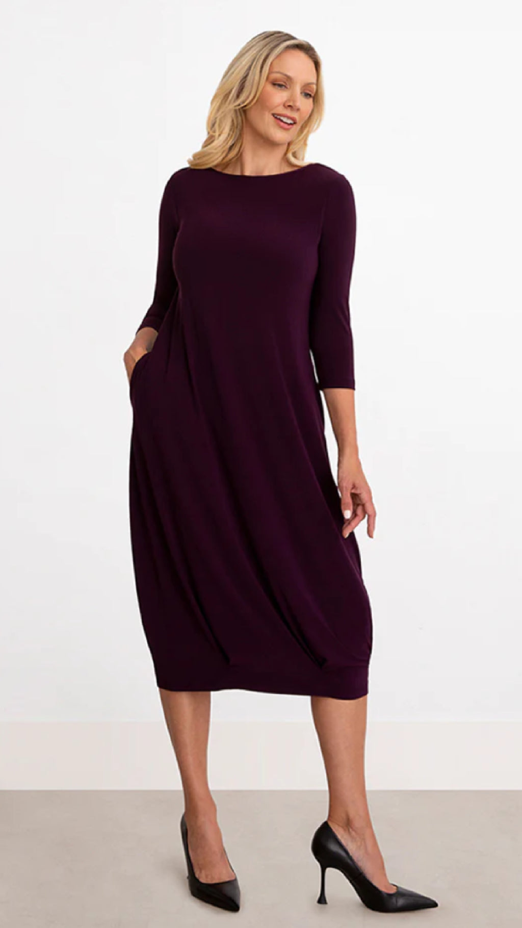 Reversible Narrow Lantern Dress, Elbow Sleeve (Sale)