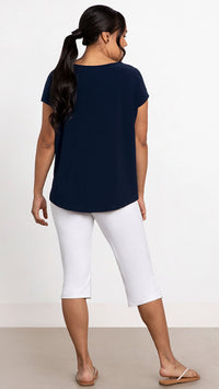 Dolman Pocket Top, Cap Sleeve (selected colours on sale)