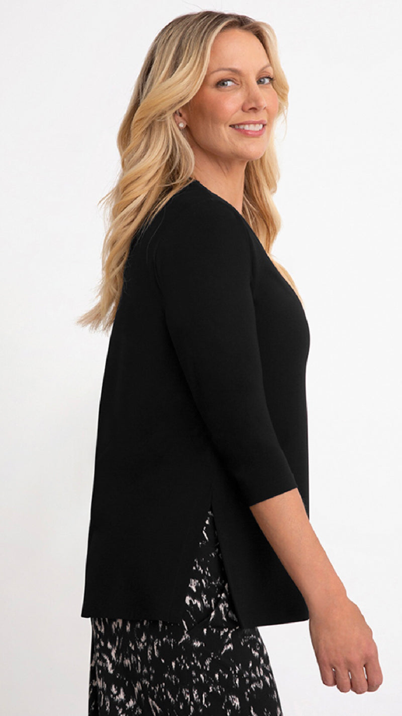 Square Neck Top, 3/4 Sleeve (Sale)