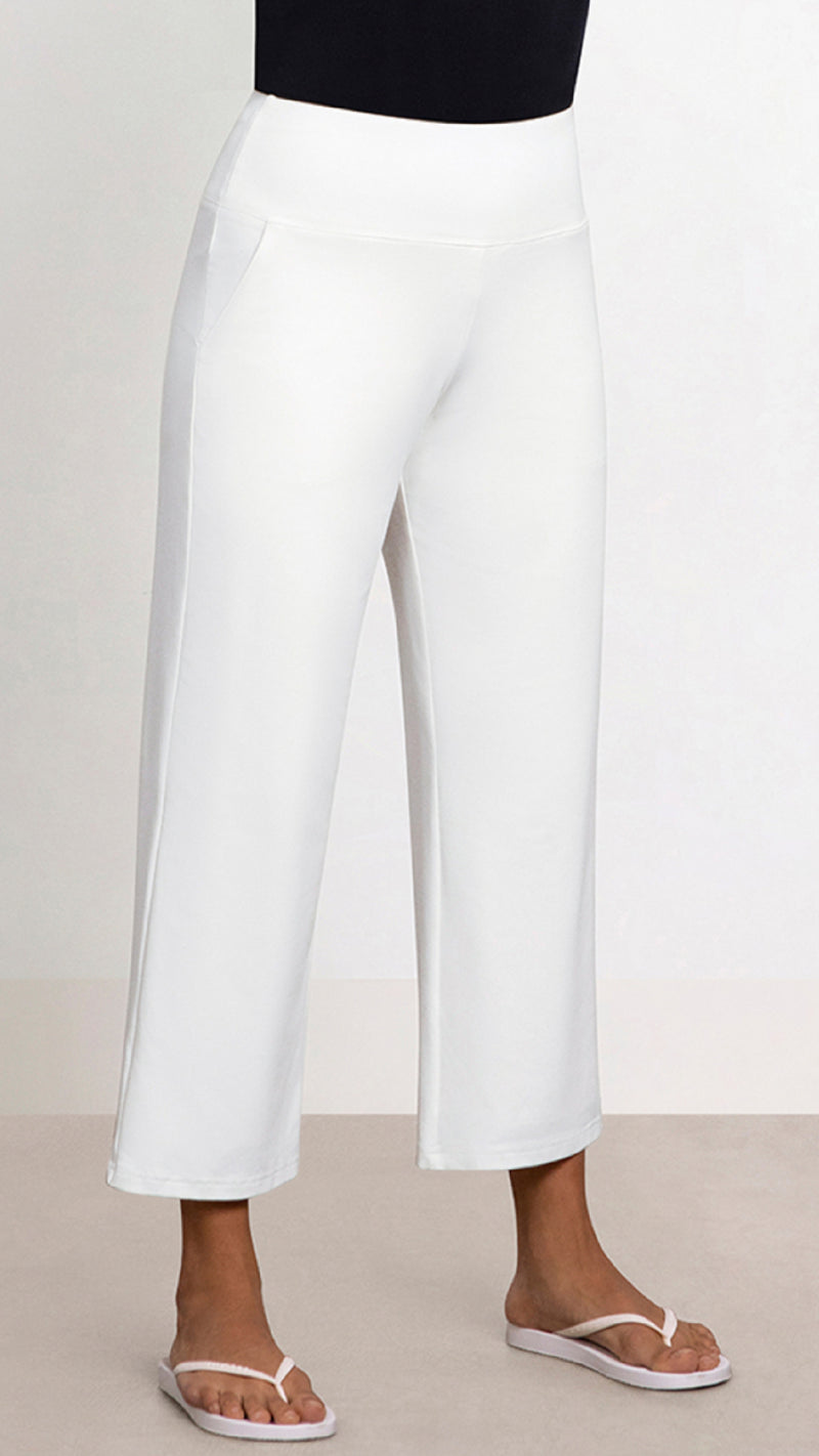 Straight Leg Cropped Pant