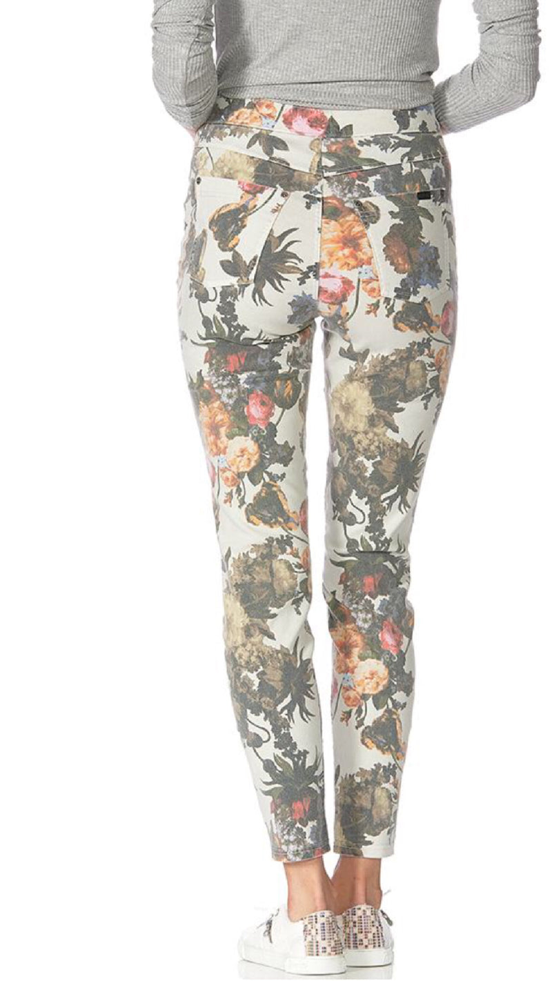 Floral Old Masters Denim High Rise Leggings