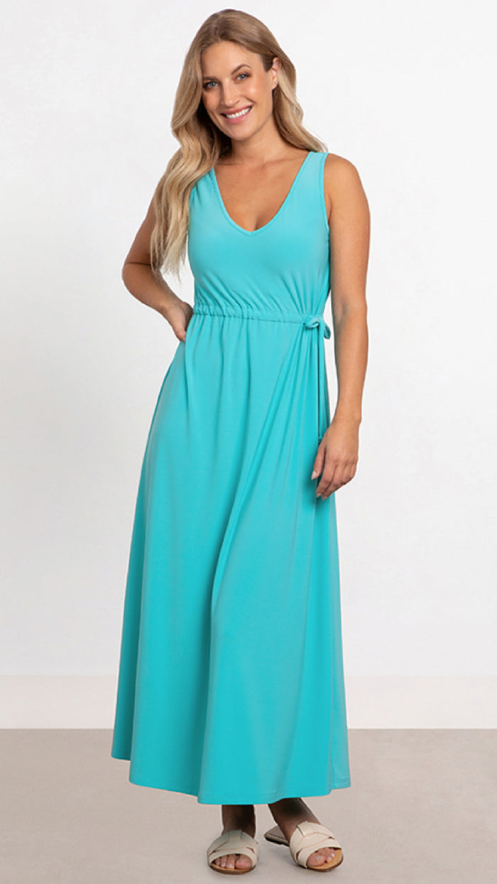 Sleeveless Reversible Tie Dress