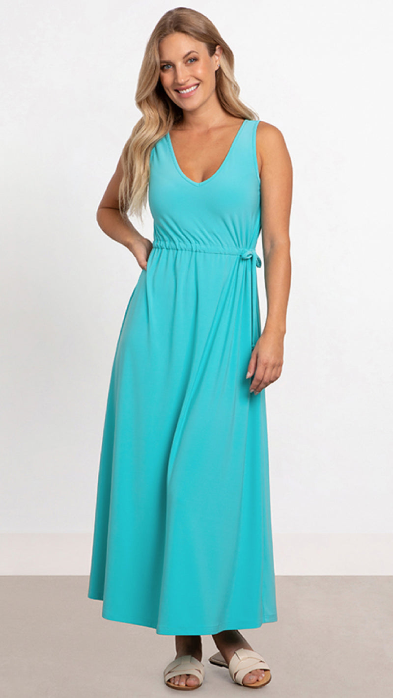 Sleeveless Reversible Tie Dress