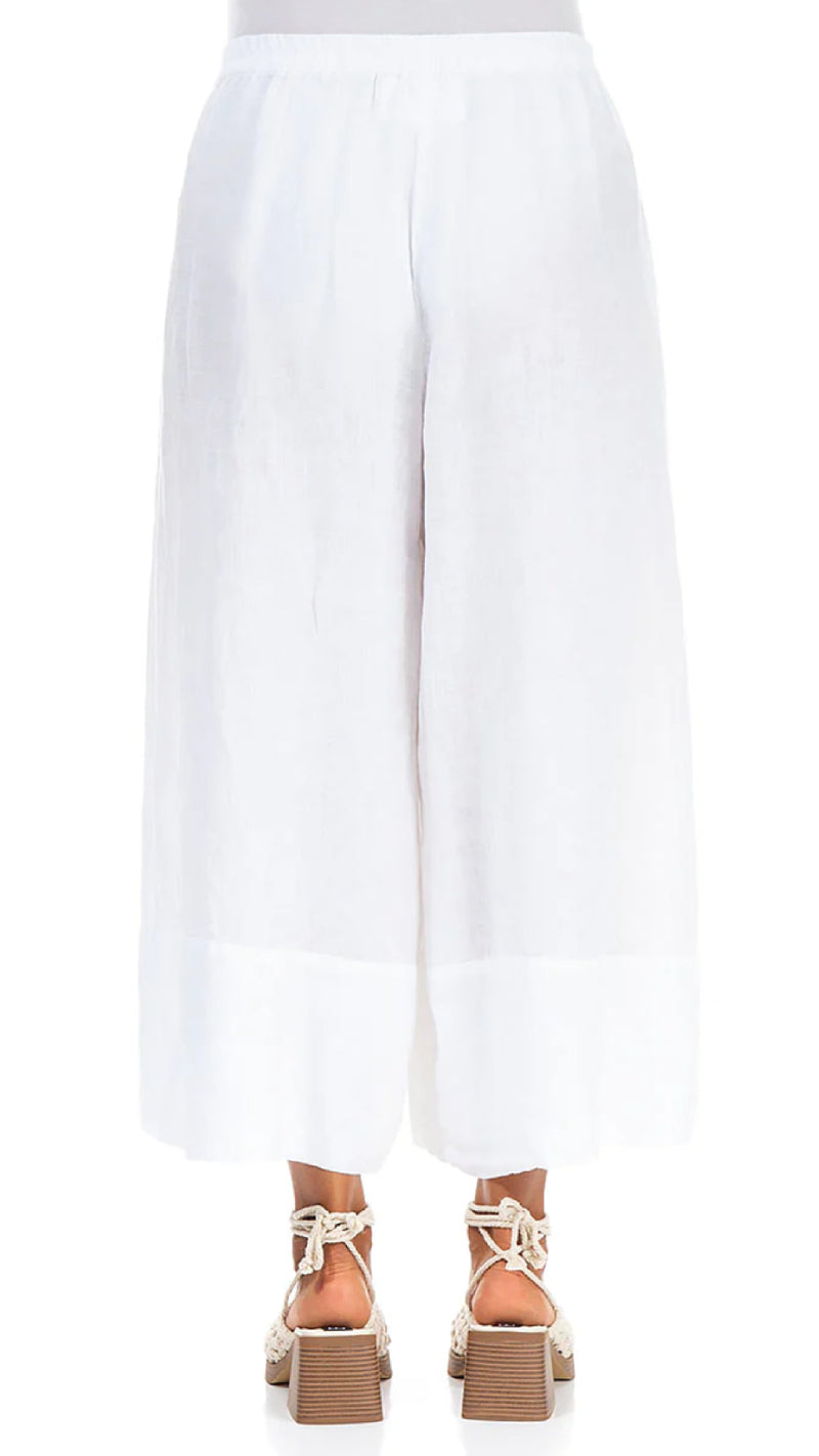 Grizas Wide Leg Linen Pant