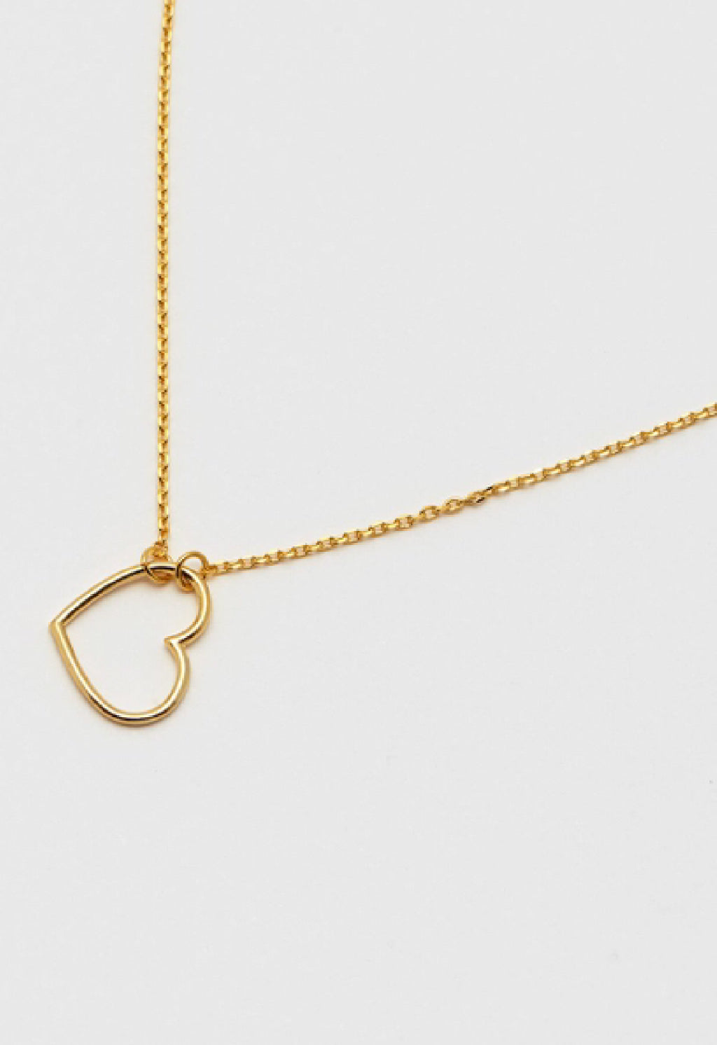Open Heart Necklace - Gold Plated