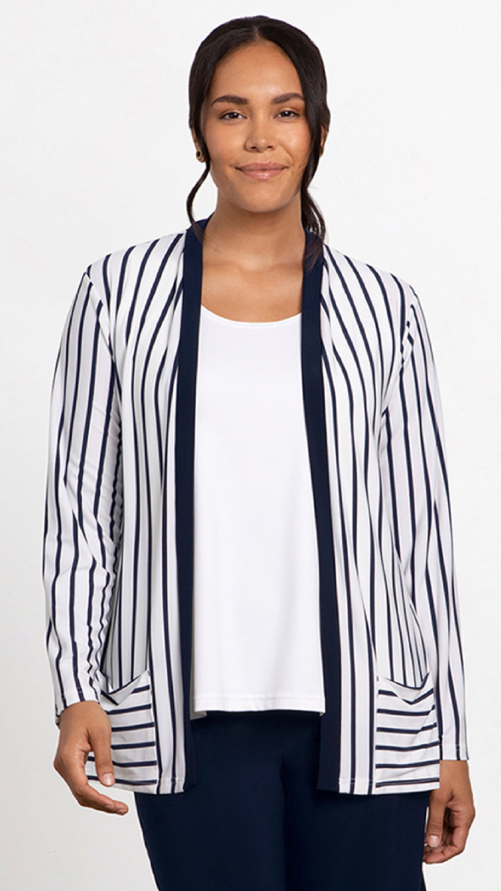 Striped Every Day Cardigan (Sale)