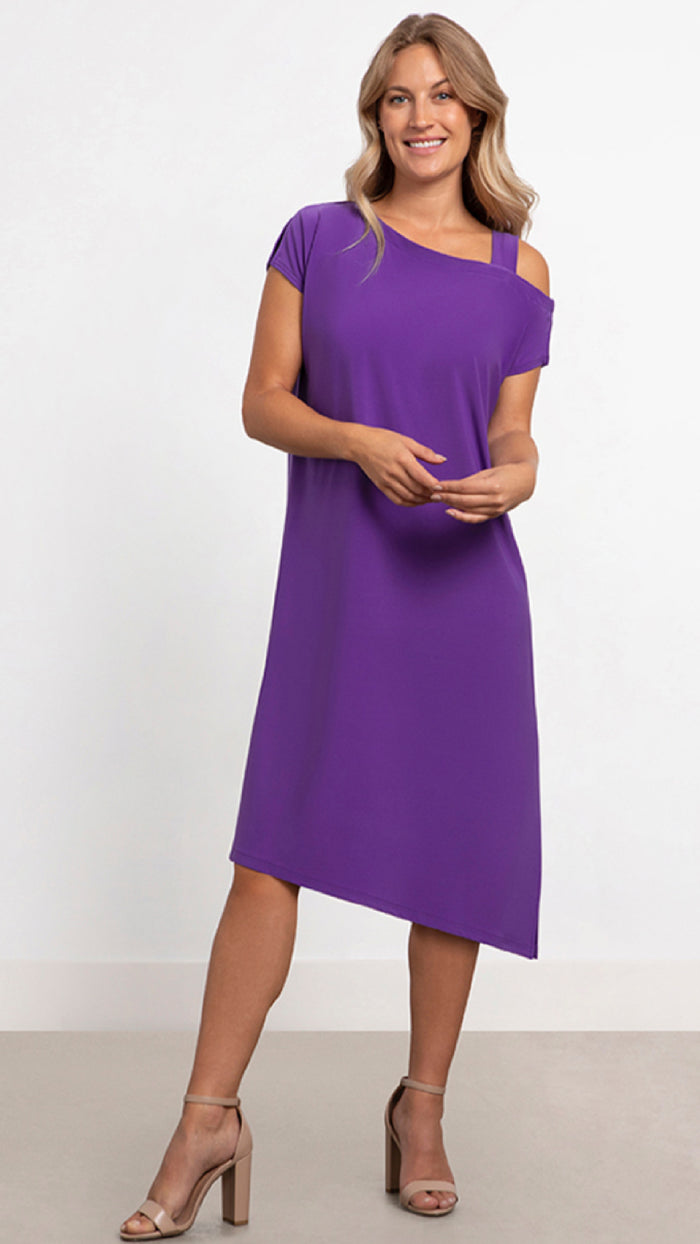 One Shoulder Boxy Dress, Cap Sleeve (Sale)