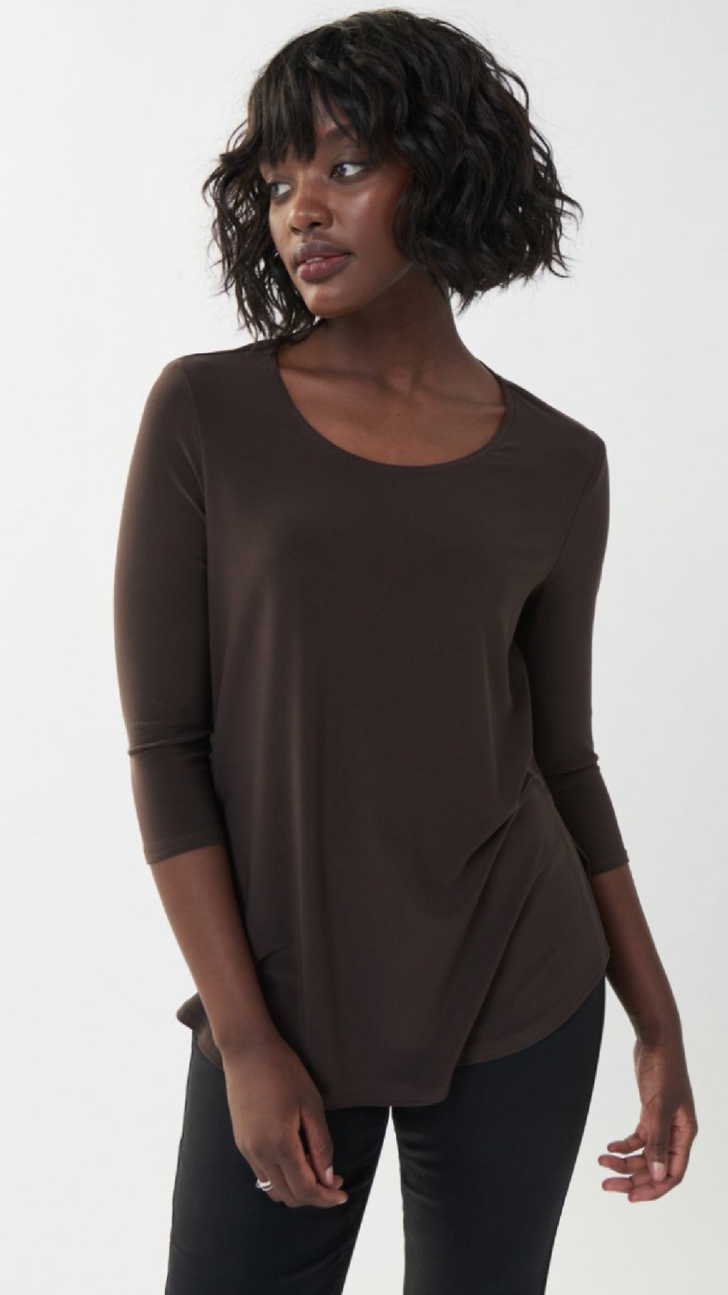 Joseph Ribkoff Top-Mocha