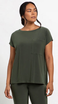 Dolman Pocket Top, Cap Sleeve (Sale)