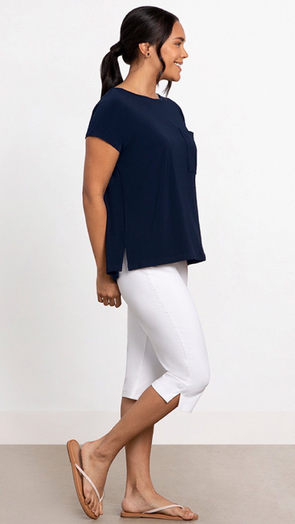 Dolman Pocket Top, Cap Sleeve (selected colours on sale)