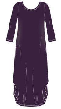 Reversible Narrow Lantern Dress, 3/4 Sleeve (Sale)