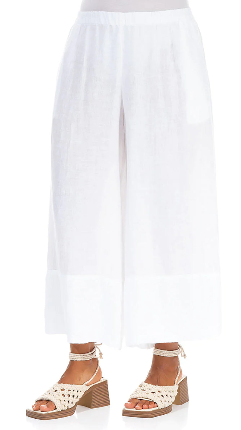Grizas Wide Leg Linen Pant