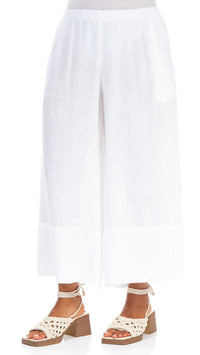 Grizas Wide Leg Linen Pant