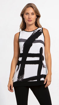 Sleeveless Nu Ideal printed Tunic-Abstract