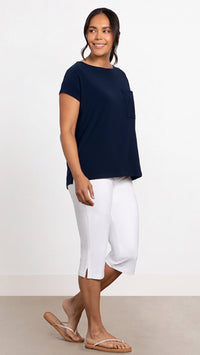 Dolman Pocket Top, Cap Sleeve (Sale)