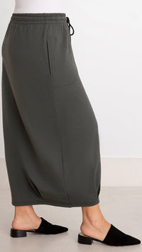 Bamboo Fleece Pleat Hem Skirt