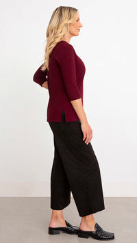 Cutting Edge Top, 3/4 Sleeve