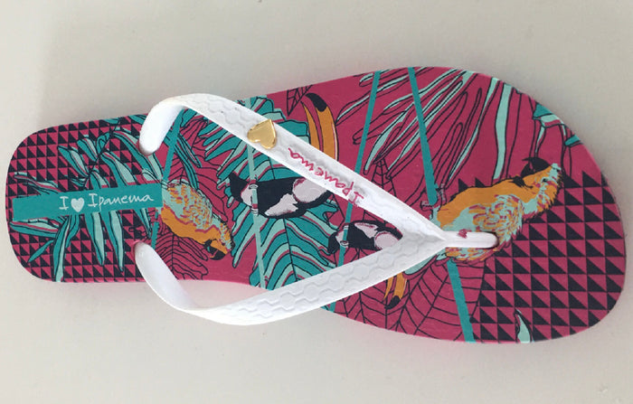 Tropical Birds Thong Sandal