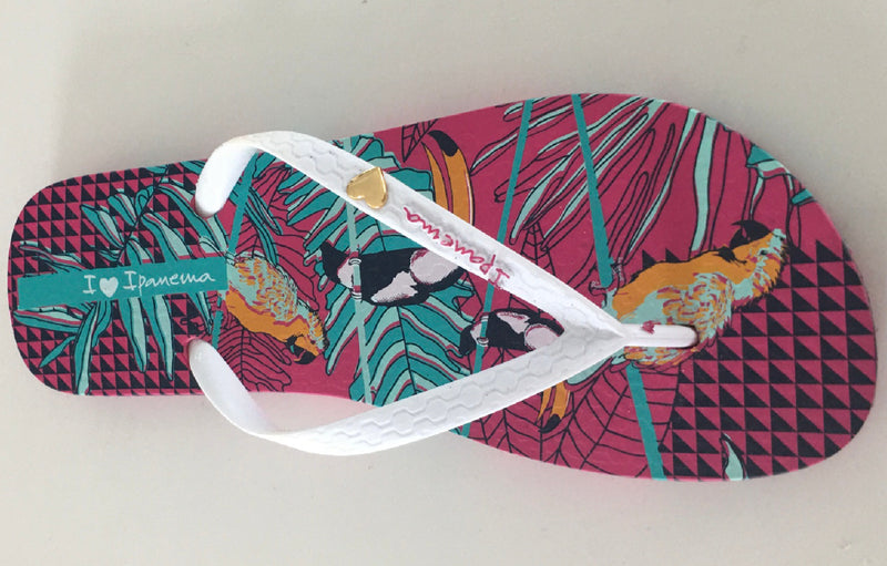 Tropical Birds Thong Sandal