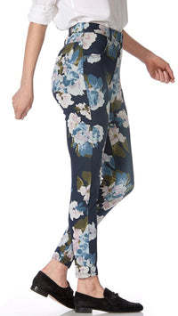 Dreamy Floral Denim High Rise Leggings