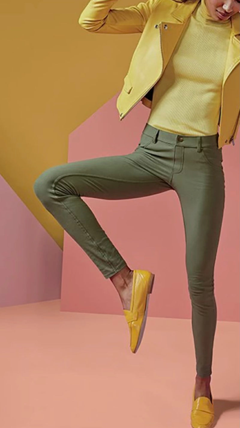 High Waist Denim Leggings