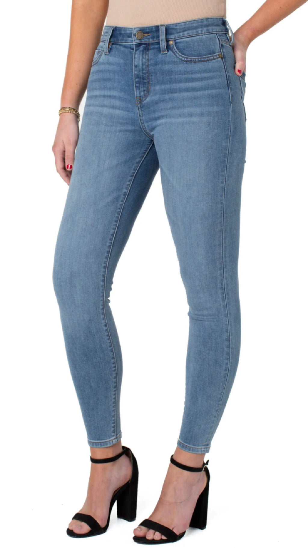 Abby High Rise Ankle Skinny-Scenic