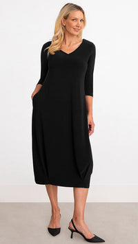 Reversible Narrow Lantern Dress, 3/4 Sleeve (Sale)