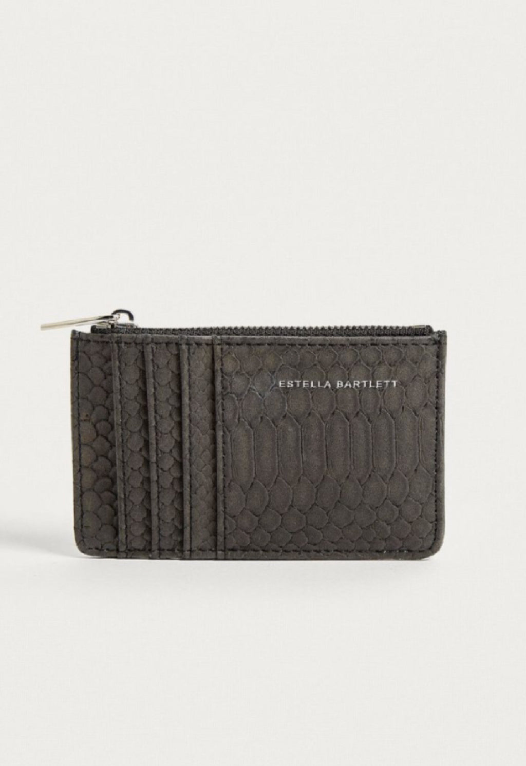 Rectangle Card Purse-Black-Snake