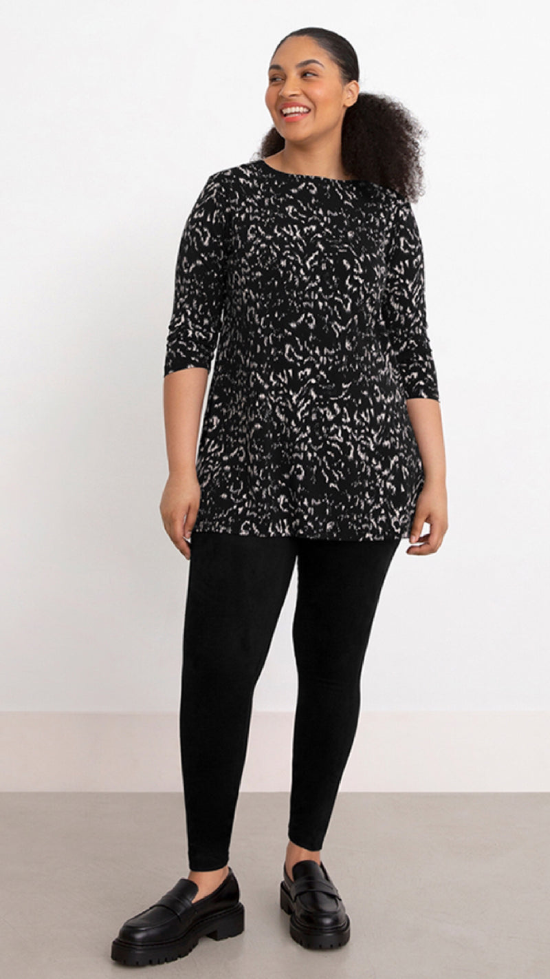 Nu Ideal Tunic 3/4 Sleeve, Print (Sale)