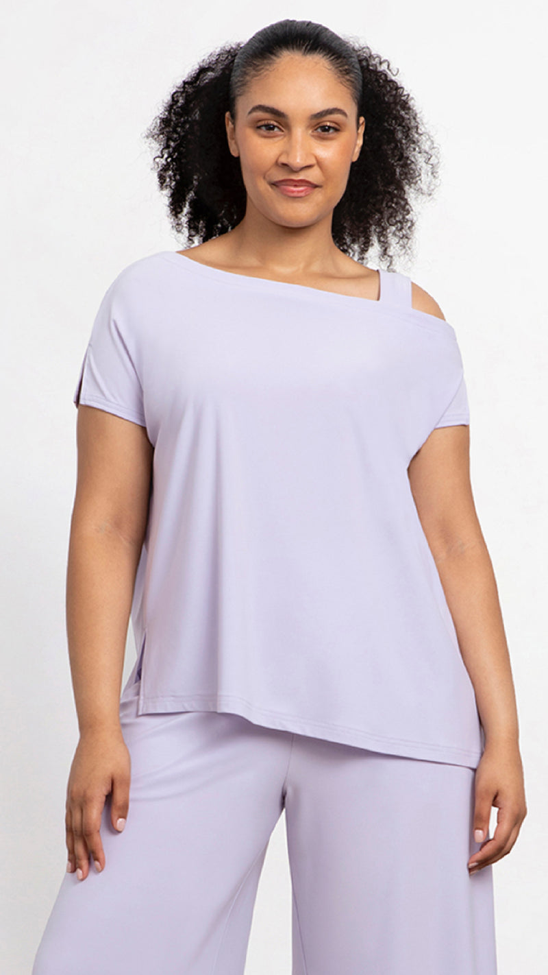 One Shoulder Boxy Top, Cap Sleeve (Sale)