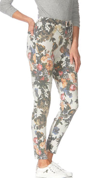 Floral Old Masters Denim High Rise Leggings