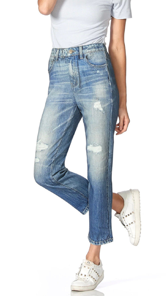 Digital Printed Denim Cropped Pant-Not a Jean