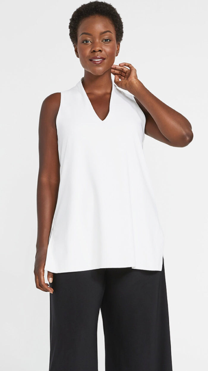 Sleeveless Deep V Tunic