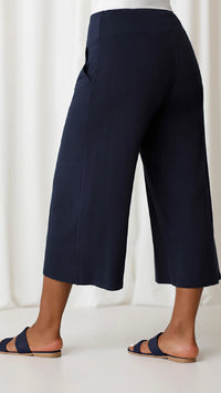 Bamboo Wide Leg Cropped Pant (Sale)