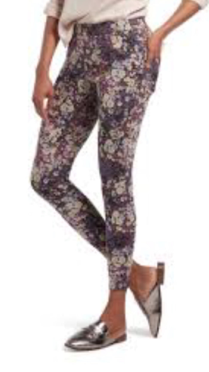 Forest Floral Denim Leggings