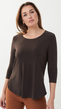 Joseph Ribkoff Top-Mocha