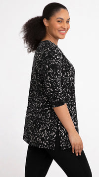 Nu Ideal Tunic 3/4 Sleeve, Print (Sale)