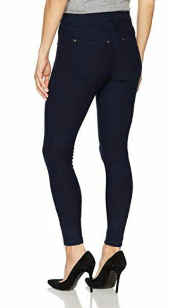 Fleece Lined Denim Leggings (Ink Wash)