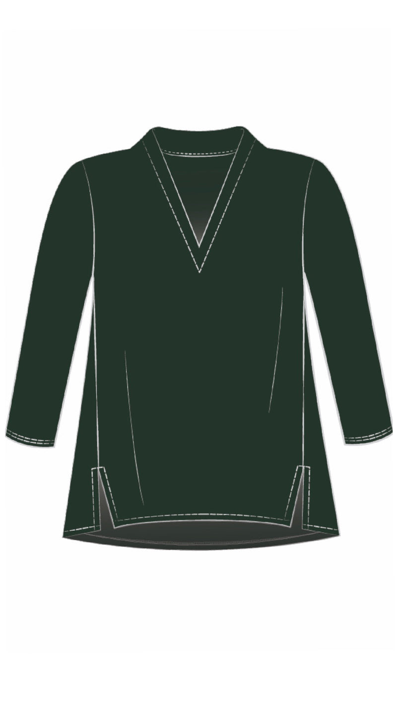 Deep V Top, 3/4 Sleeve (Sale)