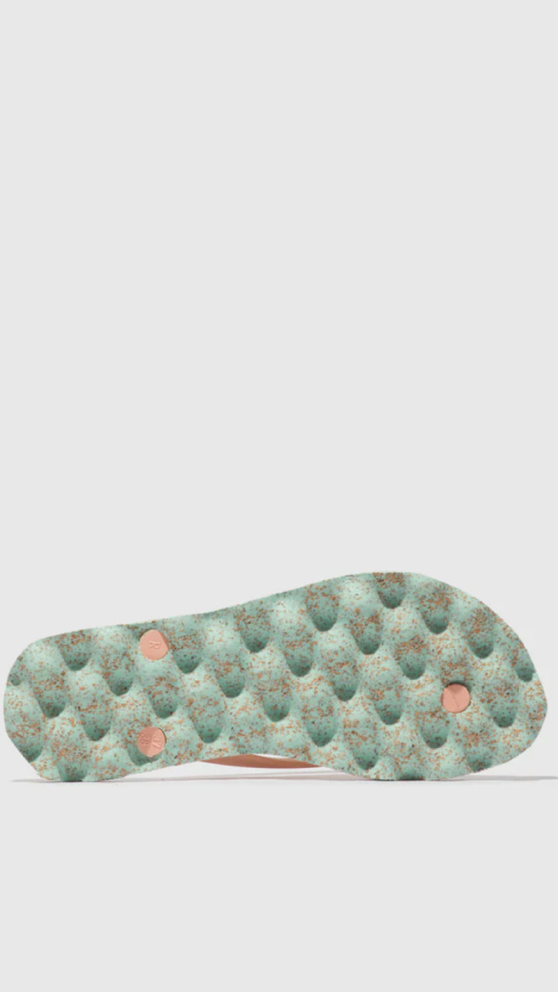 Flip Flop-Turtle-Mint/Pink