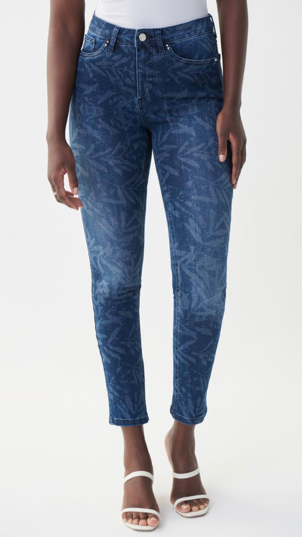 Joseph Ribkoff Jean Pant, Printed Leaf