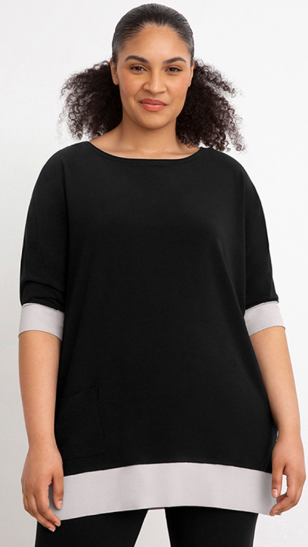 Motion Pocket Boxy Tunic, Elbow Sleeve (Sale)